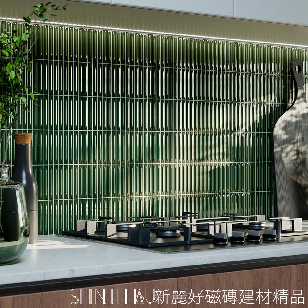 箭序磁磚系列｜細長箭形壁磚｜多色可選｜廚房背牆／浴室牆面設計詳樣式圖