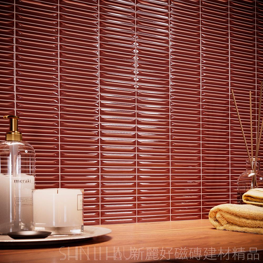 箭序磁磚系列｜細長箭形壁磚｜多色可選｜廚房背牆／浴室牆面設計詳樣式圖