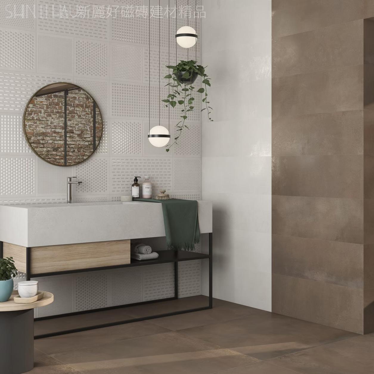 西班牙清水模水泥磚特價-輕雅-黑、黑花詳樣式圖