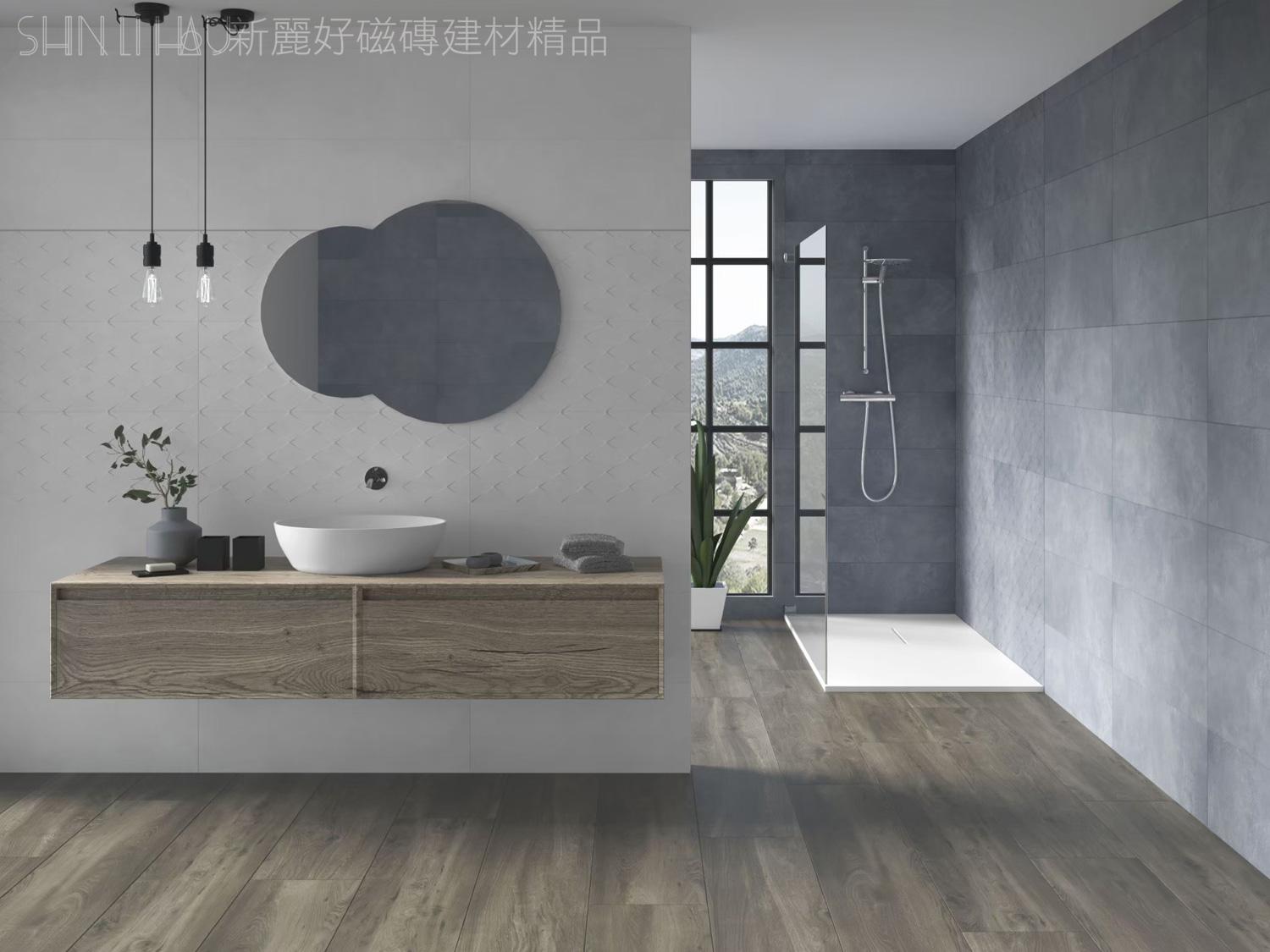 西班牙新古典線板花磚特價-艾爾薩-白、白方花詳樣式圖