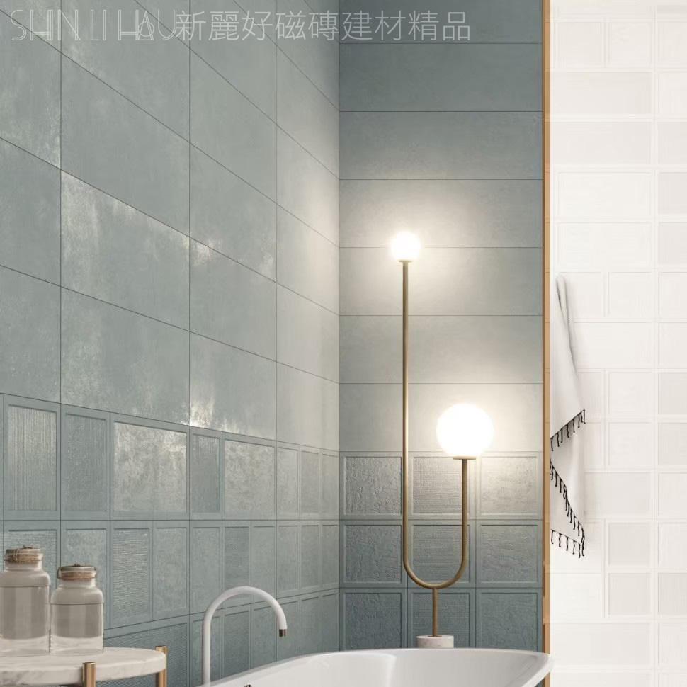 西班牙新古典線板花磚特價-雅質妃語-淺灰花、淺灰詳樣式圖