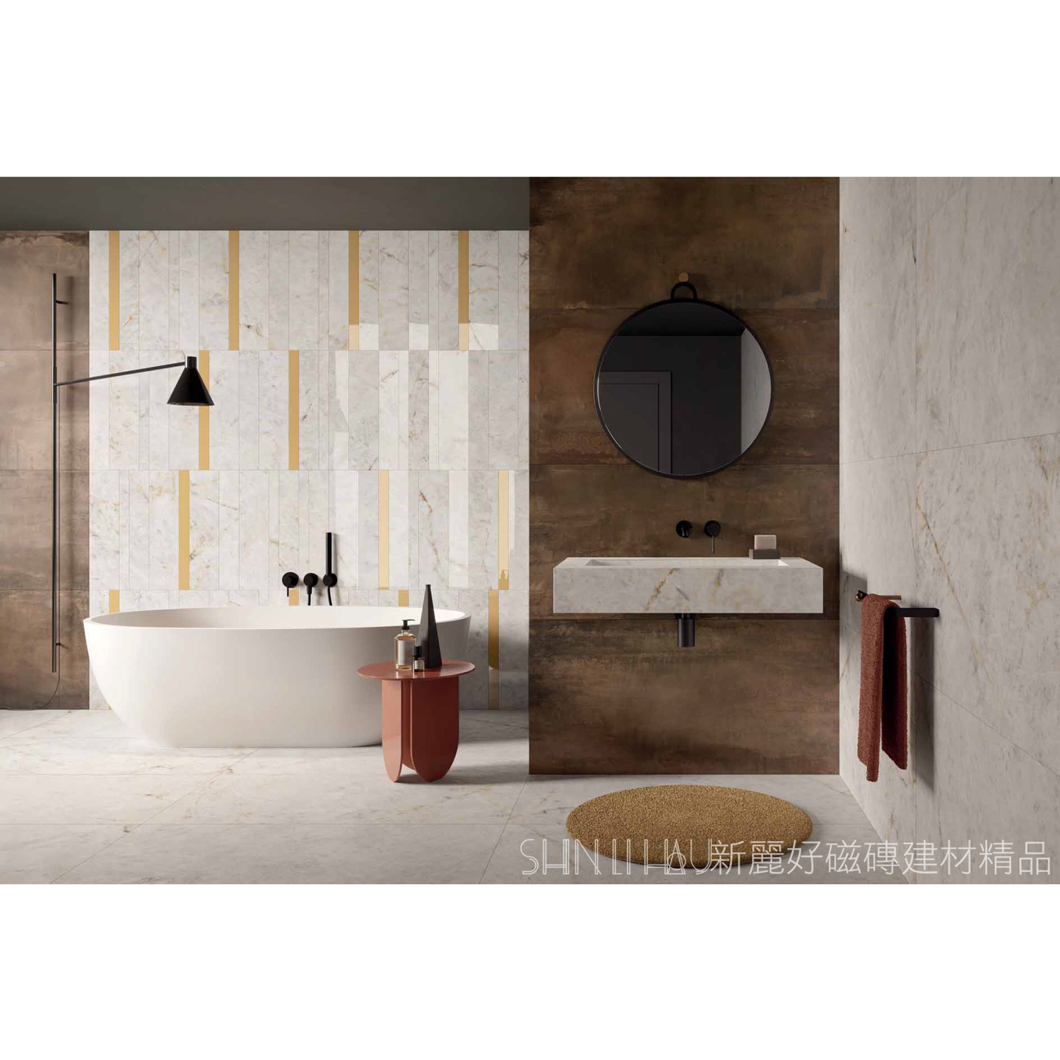 義大利客廳玄關地磚特價-冰晶米大理石磁磚-峰雅石AK6025693P