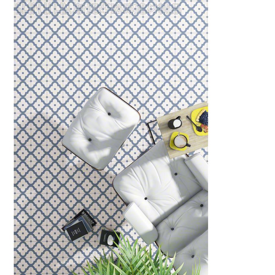 西班牙花磚特價-黛蒂拼接花磚-灰色花磚7299MAO-LA22458