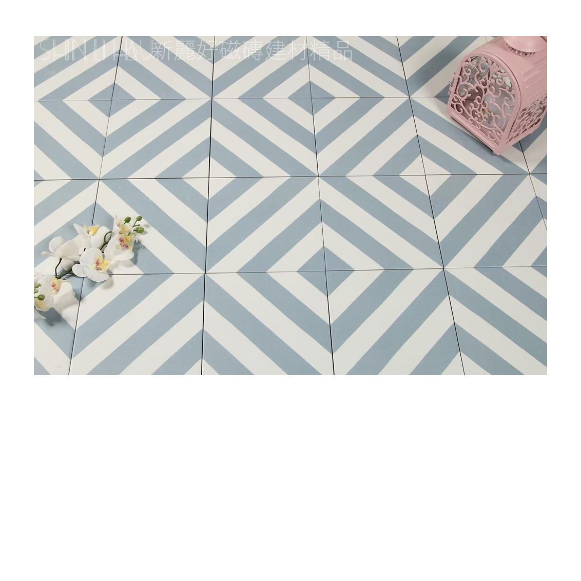 西班牙花磚特價-黛蒂拼接花磚-灰色花磚7299MAO-LA22458