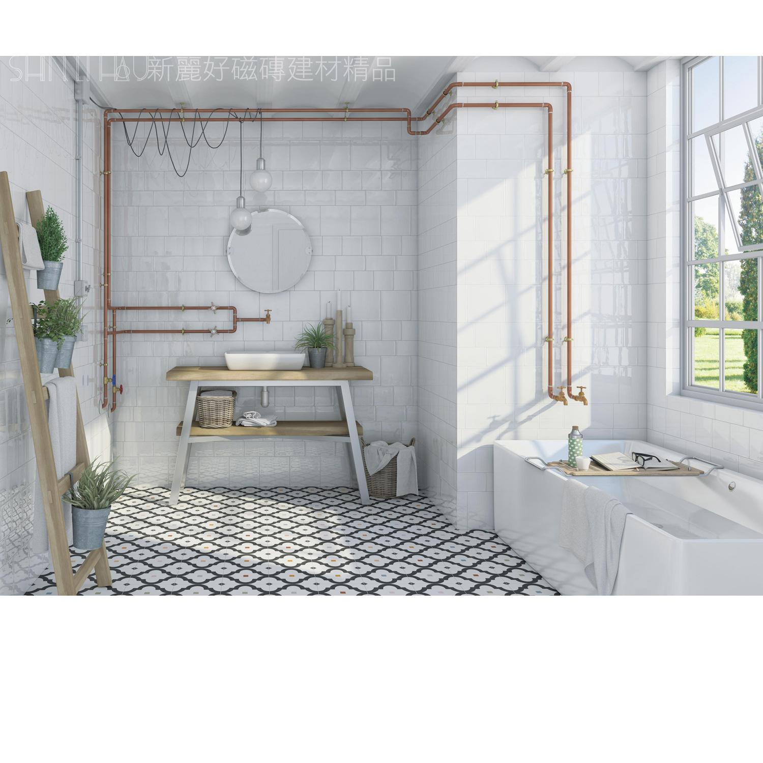 玄關花磚特價-西班牙蒂拼接花磚-藍色花磚7299MAO-LA22446