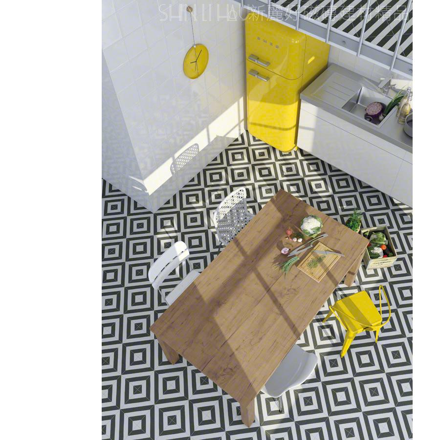 玄關花磚特價-西班牙蒂拼接花磚-藍色花磚7299MAO-LA22446