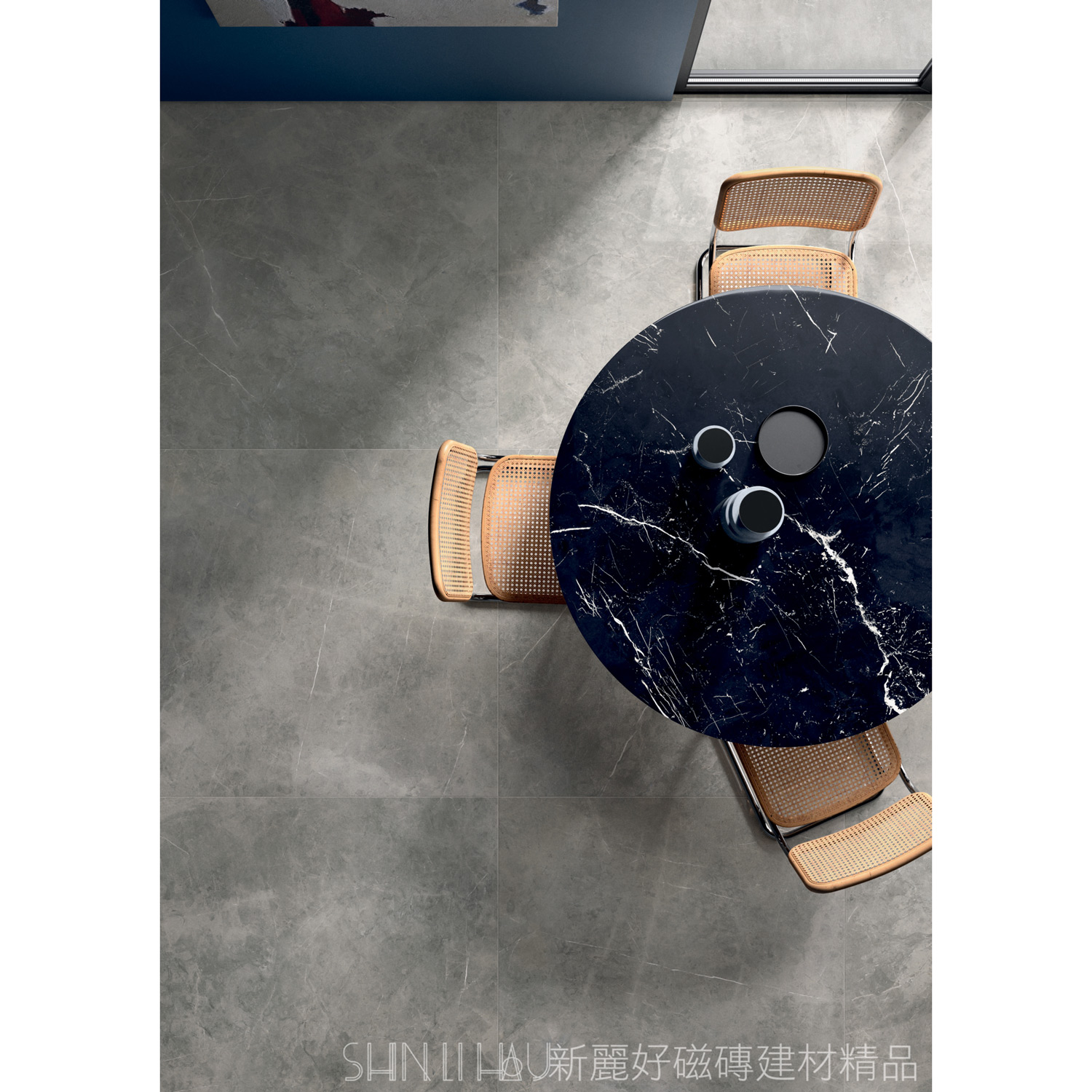 (出清4片)義大利客廳玄關地磚特價-特質灰大理石磁磚-峰雅石FK122509P