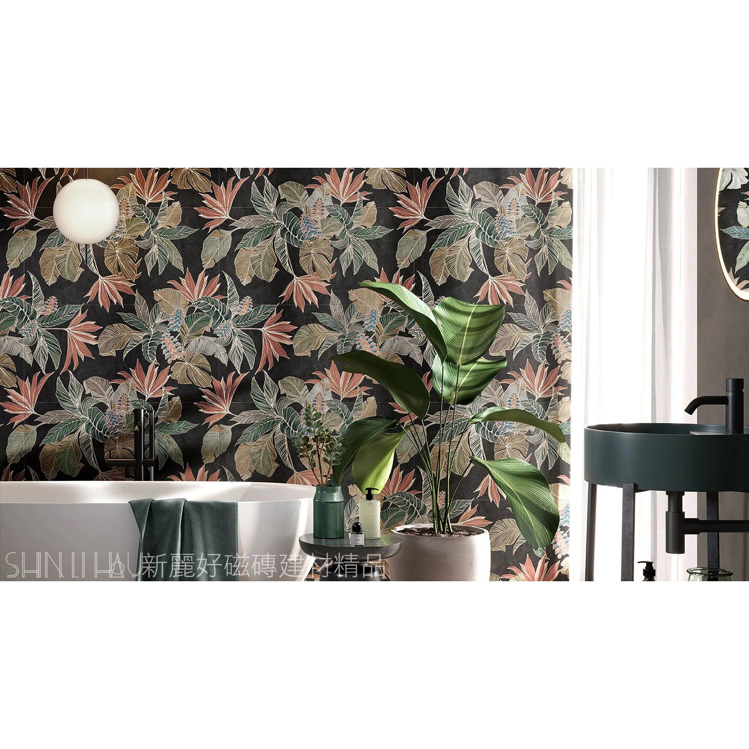 花磚-泥雅清水模磚-繁花綻放-白40x80繁花綻放-白