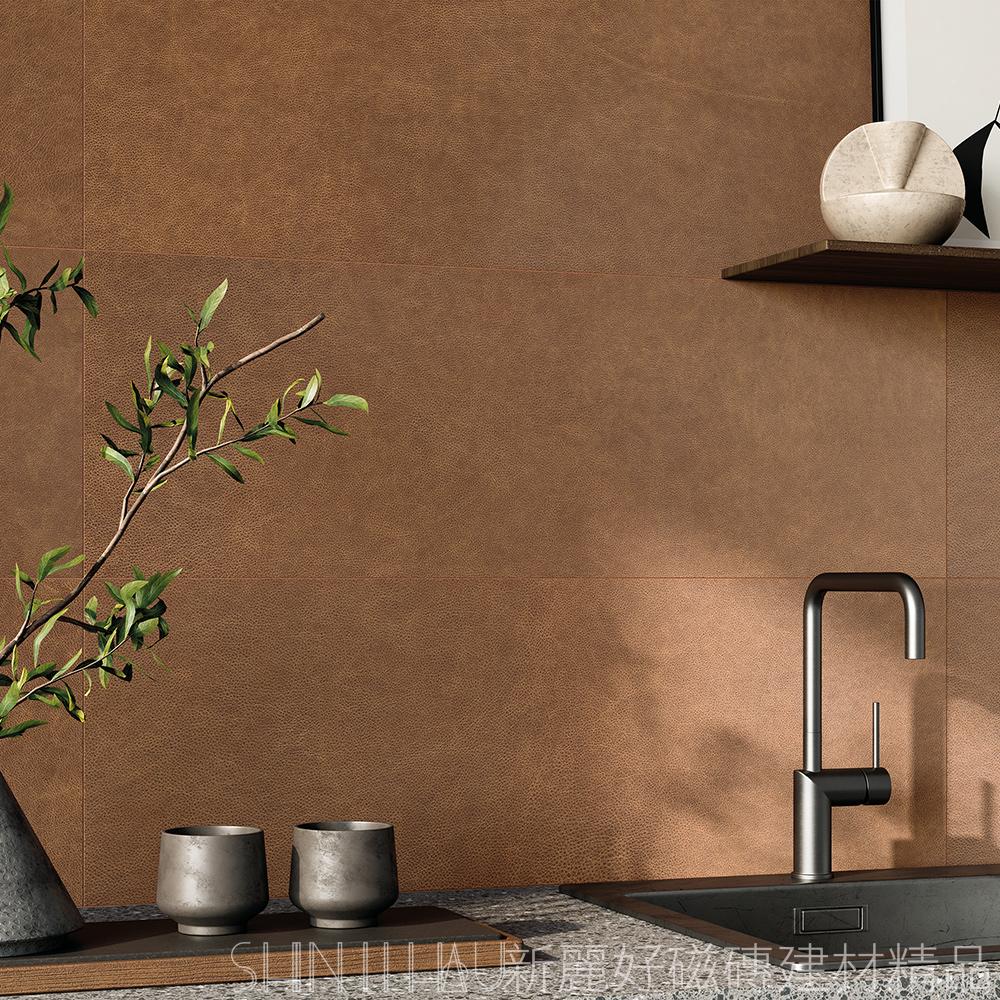 皮革工藝風格推薦-純粹皮革紋磁磚詳樣式圖