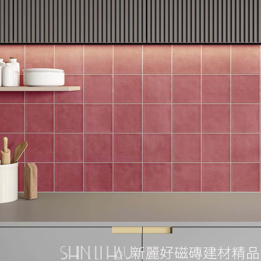 紅色主題牆磁磚-奧蘿拉地鐵磚-紅詳樣式圖