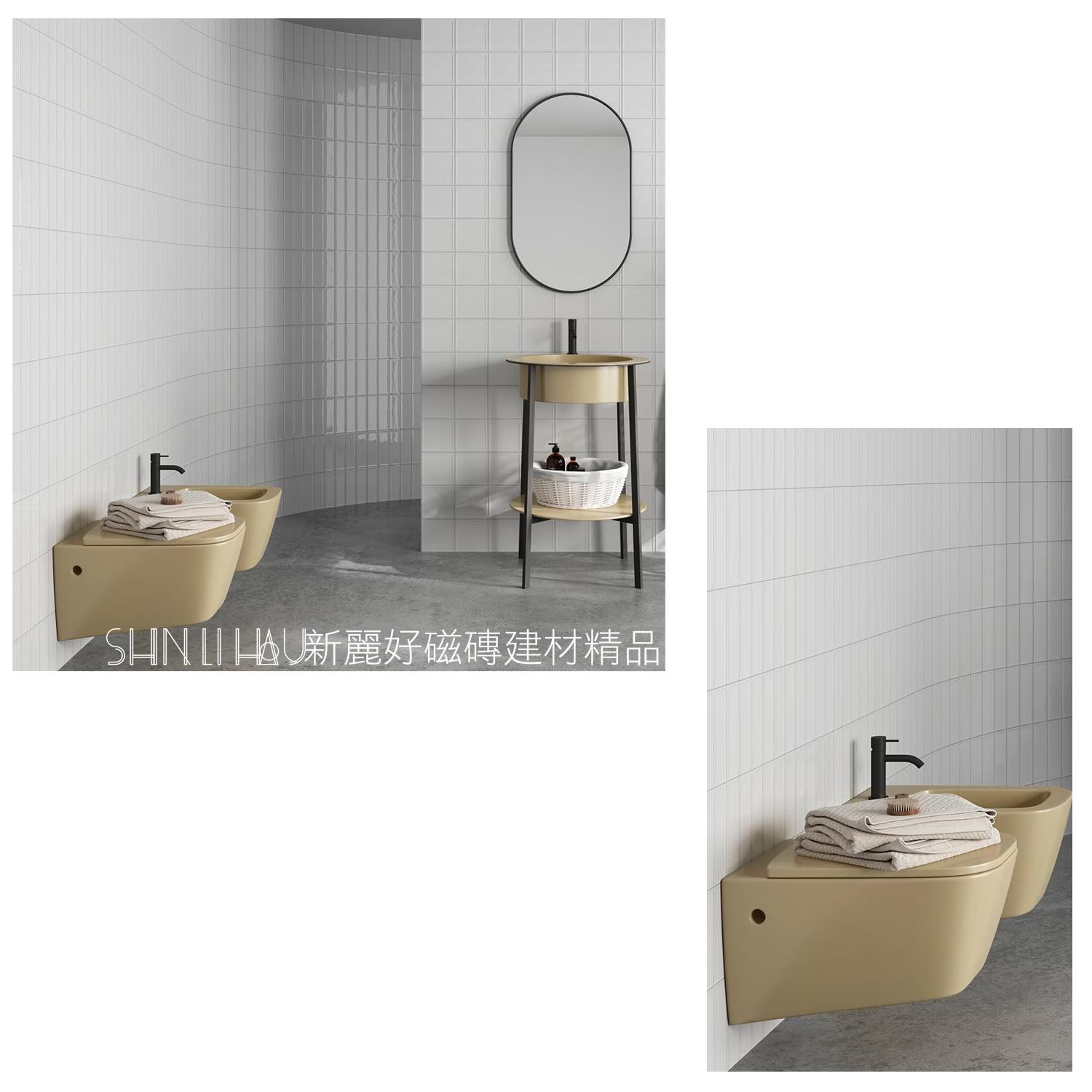 北歐風格牆面地鐵磚推薦-奧蘿拉地鐵磚-黃詳樣式圖