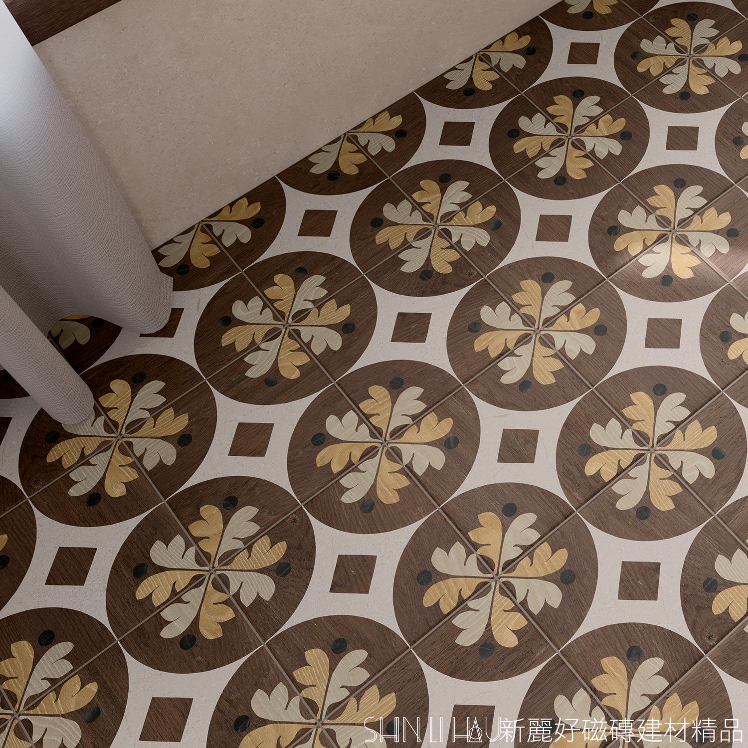 復古拼木花磚推薦-諾拼接木紋磚詳樣式圖