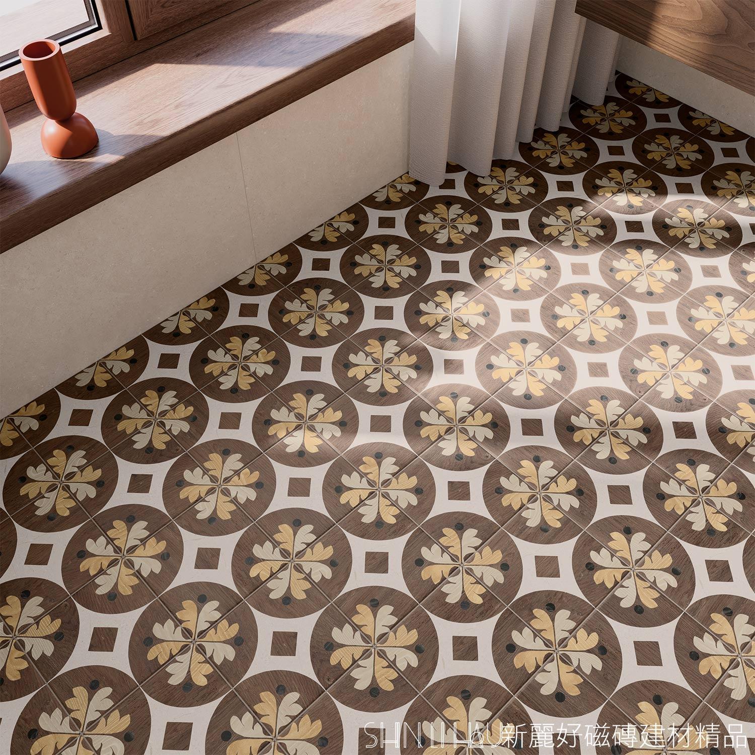 復古拼木花磚推薦-諾拼接木紋磚詳樣式圖