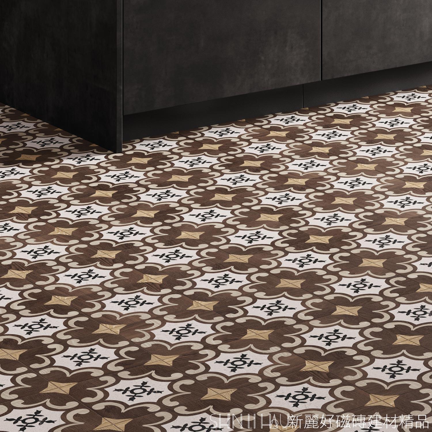 復古拼木花磚推薦-諾拼接木紋磚詳樣式圖