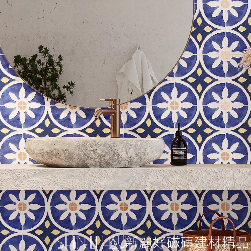 2025花磚新品推薦-紋彩石-桑延藍S409PRI2565116410桑延藍