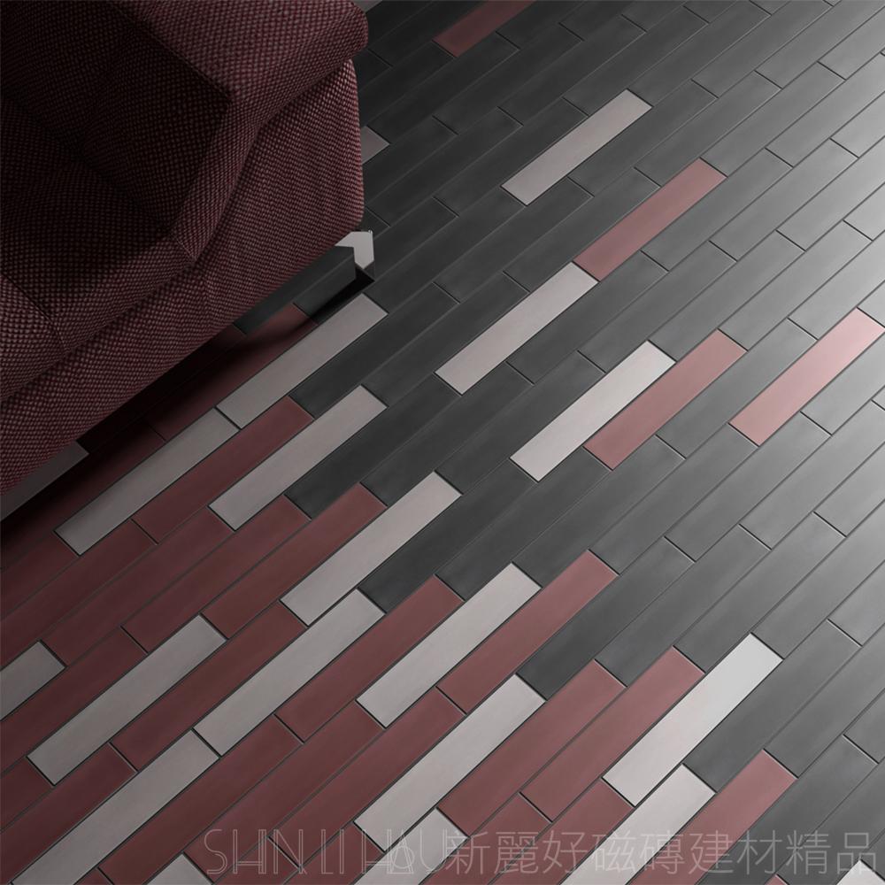 黑色憩谷·夜影黑條磚— 「靜中有光」霧柔面精品風格磁磚推薦詳樣式圖