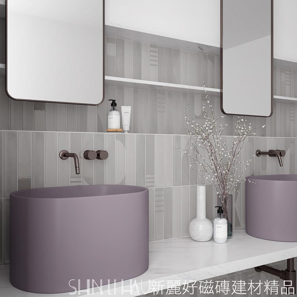 憩谷·灰岩（Stone）條磚推薦｜深潤質感，靜若山嶺詳樣式圖