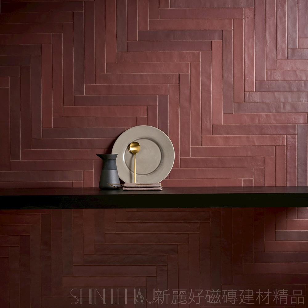 諾瑪・色序 Neo｜熱層 Red商空牆磚 5×38｜霧面設計細長磚E306EE46425434500