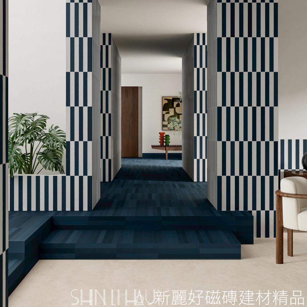 諾瑪・色序 Neo｜深場 Blue商空牆磚 5×38｜霧面設計細長磚E306EE46425634500