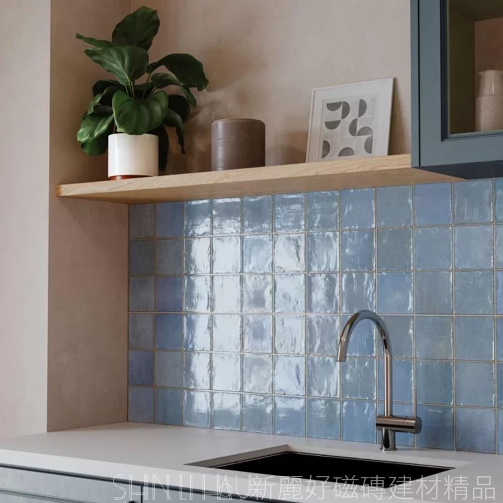 西班牙 GAYAFORES｜陶光歲影 Deco Amaris 鈷藍色｜32×62.5cm 復古手工釉I406DEC401910930