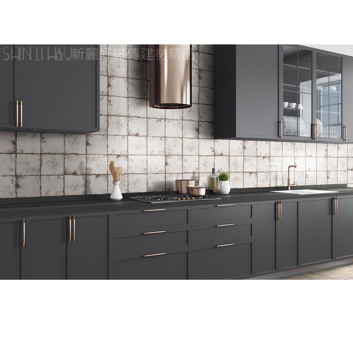 西班牙仿舊銹磚特價-克洛斯單花磚7299MM2444